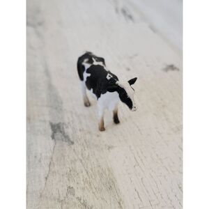 Black white spotted cow Farm Village accessory animal decor
